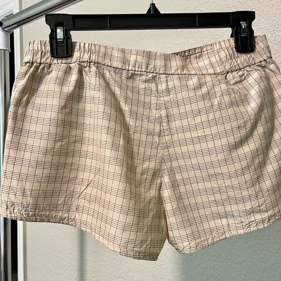 PRADA Plaid Silk  Mini Shorts XS - Picture 4 of 10